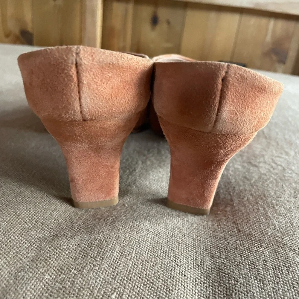 Rachel Comey Peach Suede Alder Mules Pumps - Picture 10 of 14